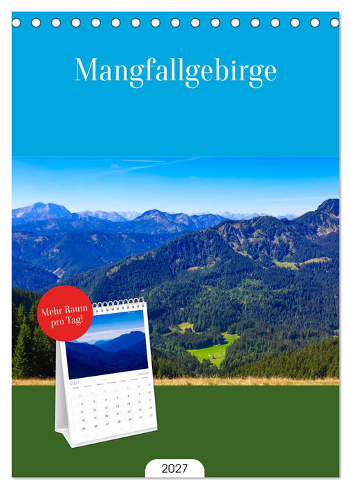 Mangfallgebirge (CALVENDO Tischplaner A5H 2027)