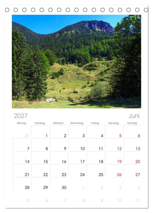 Mangfallgebirge (CALVENDO Tischplaner A5H 2027)