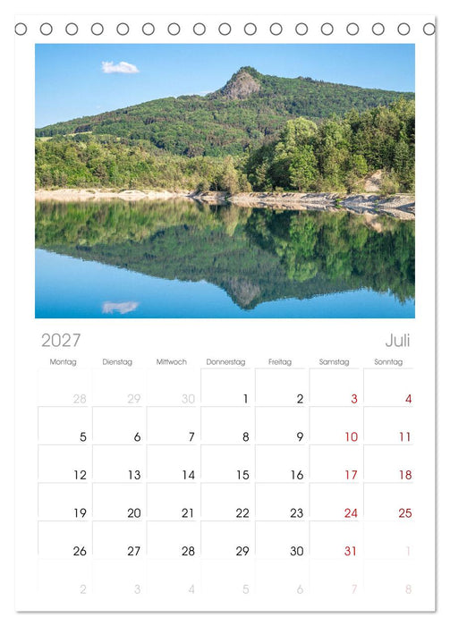 HEGAUBERGE (CALVENDO Tischplaner A5H 2027)