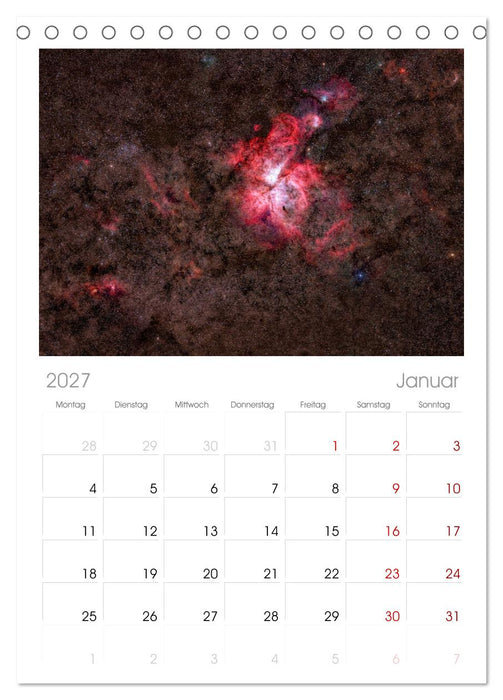Deepsky XVII (CALVENDO Tischplaner A5H 2027)