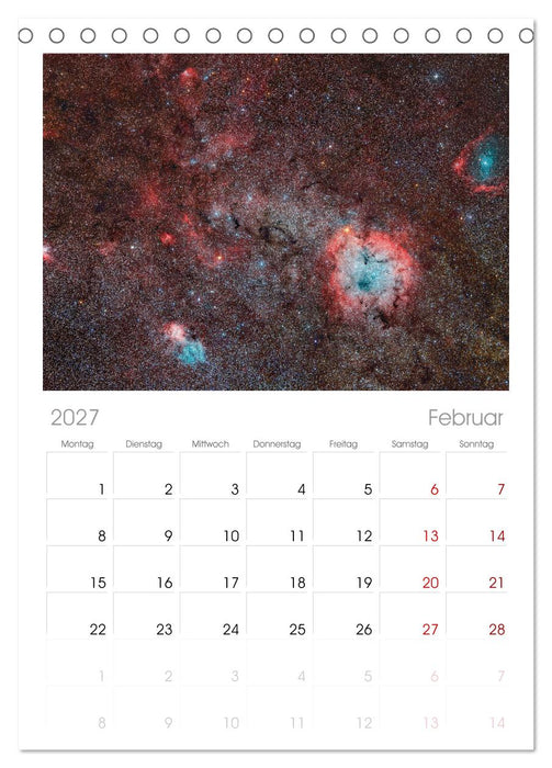 Deepsky XVII (CALVENDO Tischplaner A5H 2027)