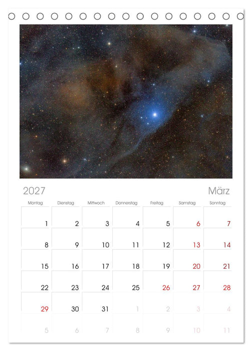 Deepsky XVII (CALVENDO Tischplaner A5H 2027)
