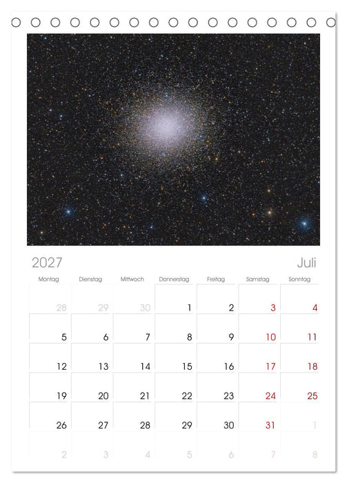 Deepsky XVII (CALVENDO Tischplaner A5H 2027)