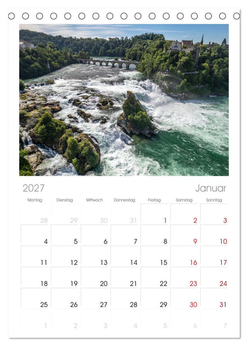 Der Rhein (CALVENDO Tischplaner A5H 2027)