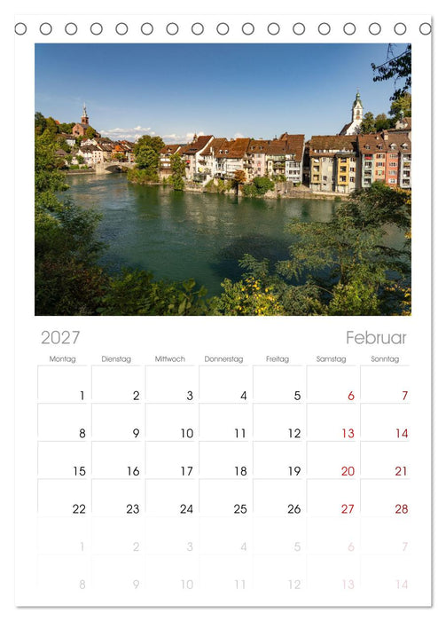 Der Rhein (CALVENDO Tischplaner A5H 2027)