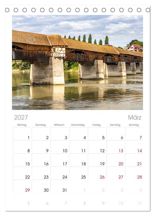 Der Rhein (CALVENDO Tischplaner A5H 2027)