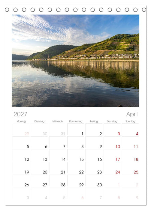 Der Rhein (CALVENDO Tischplaner A5H 2027)