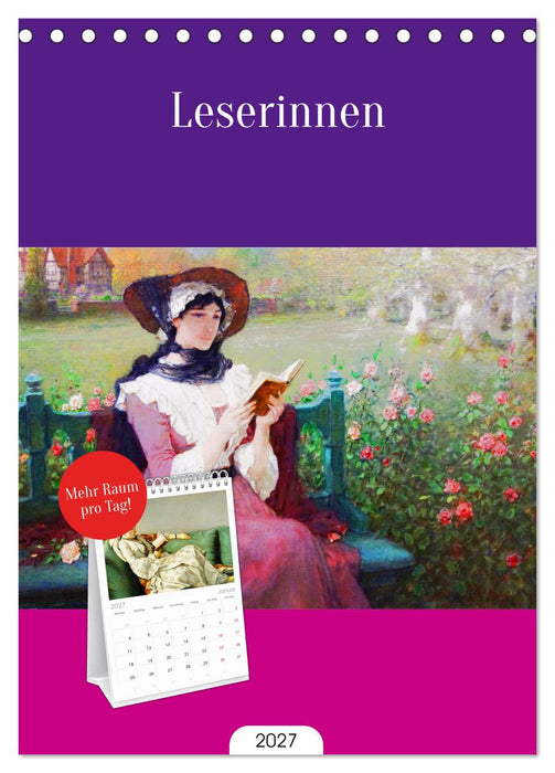 Leserinnen (CALVENDO Tischplaner A5H 2027)