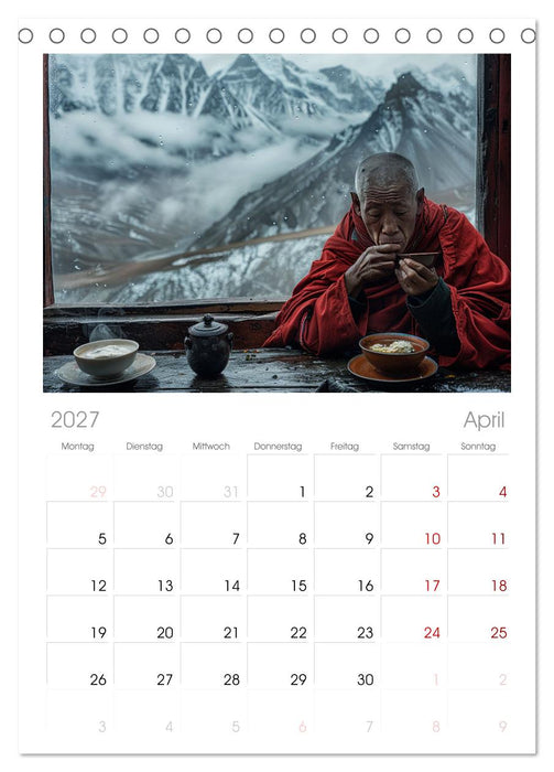 Teezeit Träume (CALVENDO Tischplaner A5H 2027)