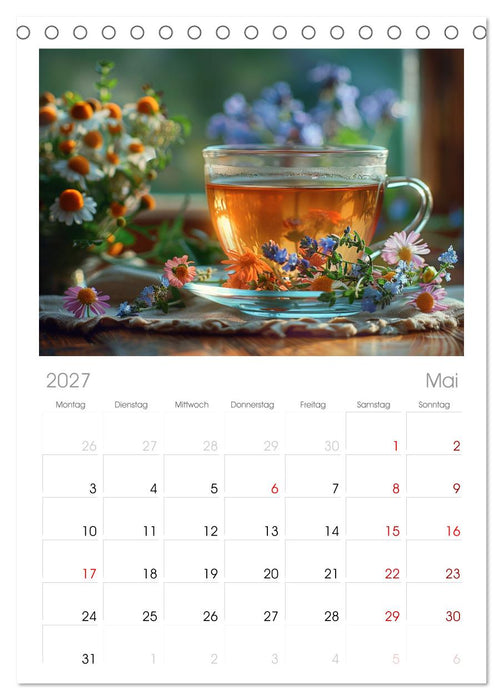 Teezeit Träume (CALVENDO Tischplaner A5H 2027)