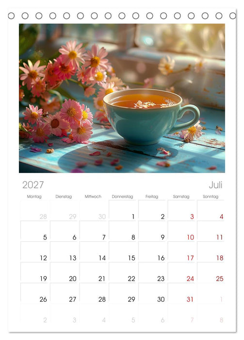 Teezeit Träume (CALVENDO Tischplaner A5H 2027)
