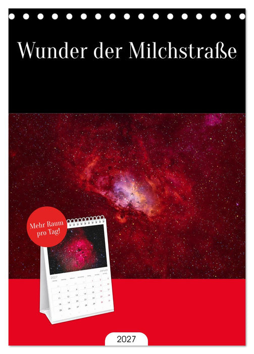 Wunder der Milchstraße (CALVENDO Tischplaner A5H 2027)