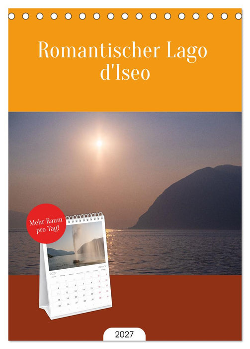 Romantischer Lago d'Iseo (CALVENDO Tischplaner A5H 2027)