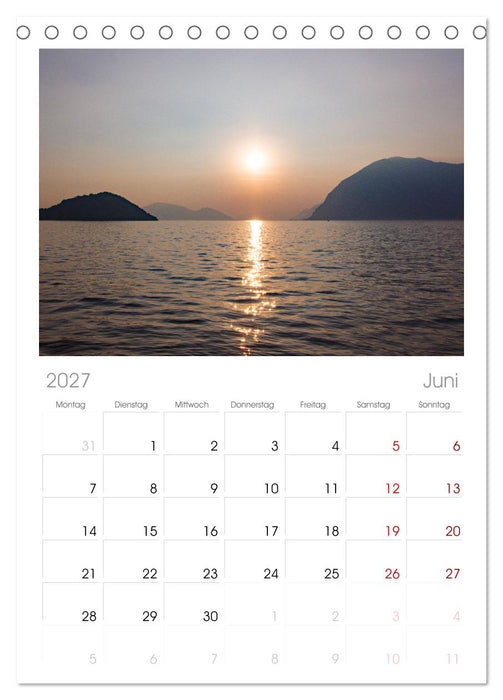 Romantischer Lago d'Iseo (CALVENDO Tischplaner A5H 2027)