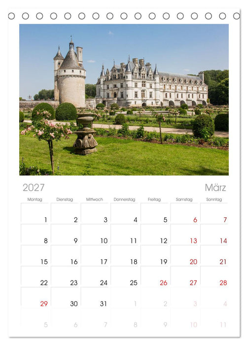 Blickpunkte der Loire (CALVENDO Tischplaner A5H 2027)