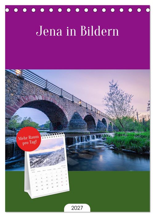 Jena in Bildern (CALVENDO Tischplaner A5H 2027)