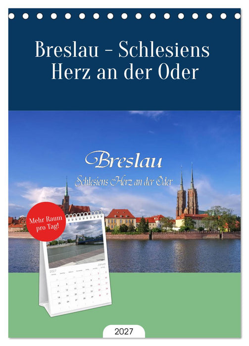 Breslau - Schlesiens Herz an der Oder (CALVENDO Tischplaner A5H 2027)