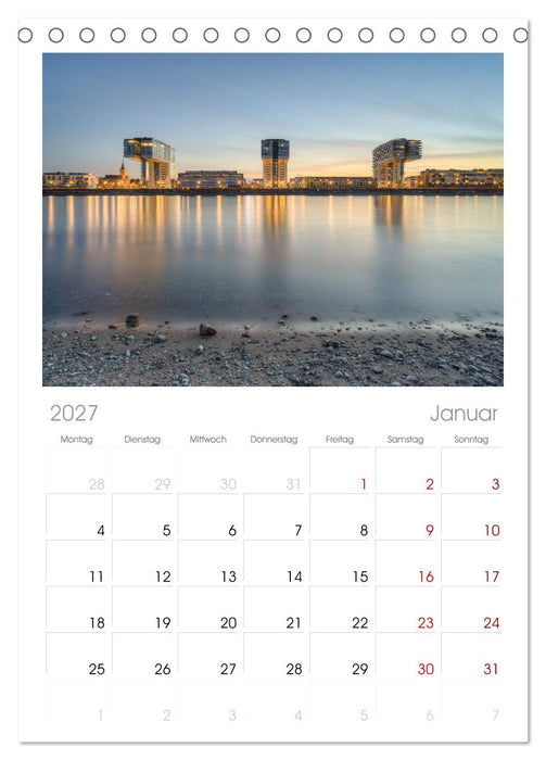 Wunderschönes Köln (CALVENDO Tischplaner A5H 2027)