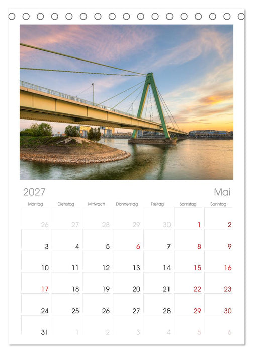 Wunderschönes Köln (CALVENDO Tischplaner A5H 2027)