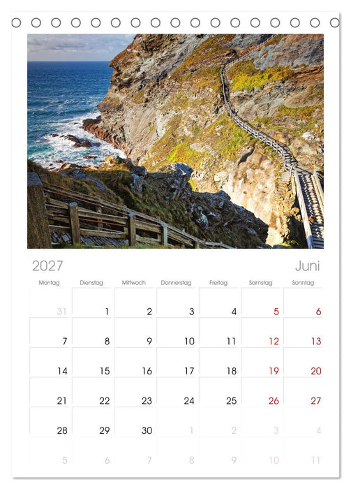 Cornwall - Einzigartig (CALVENDO Tischplaner A5H 2027)