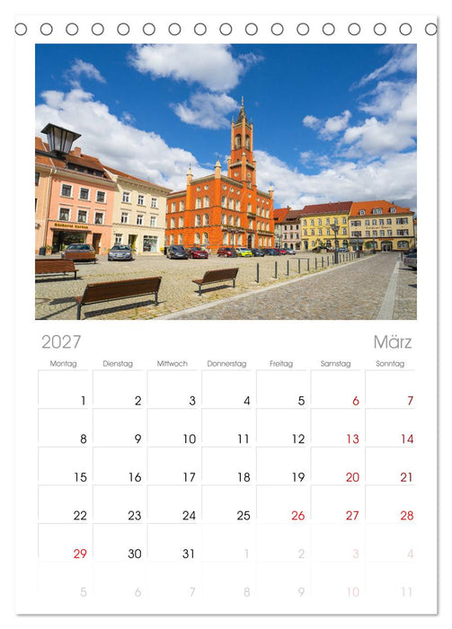 Sachsen Impressionen (CALVENDO Tischplaner A5H 2027)