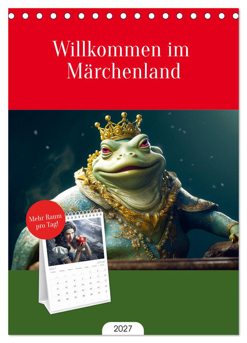 Willkommen im Märchenland (CALVENDO Tischplaner A5H 2027)