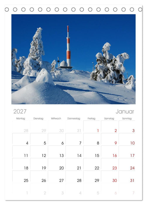 Harzer Impressionen (CALVENDO Tischplaner A5H 2027)