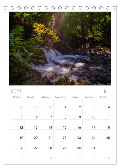 Harzer Impressionen (CALVENDO Tischplaner A5H 2027)