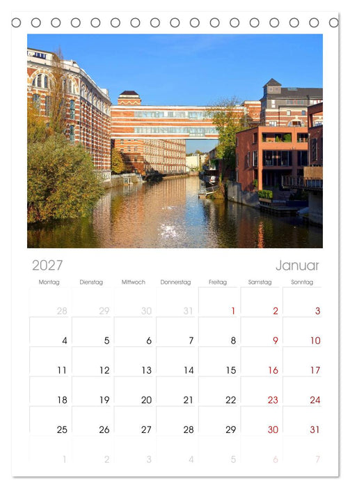 Reise durch Leipzig (CALVENDO Tischplaner A5H 2027)