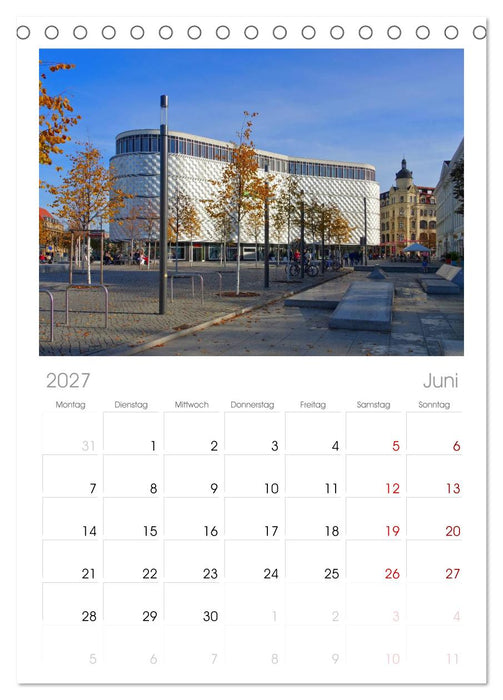 Reise durch Leipzig (CALVENDO Tischplaner A5H 2027)