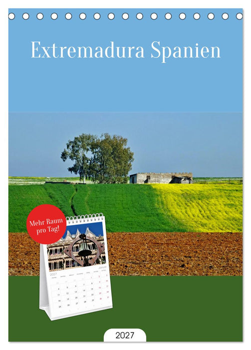 Extremadura Spanien (CALVENDO Tischplaner A5H 2027)