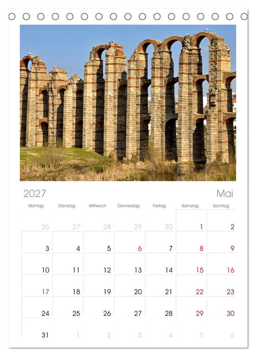 Extremadura Spanien (CALVENDO Tischplaner A5H 2027)