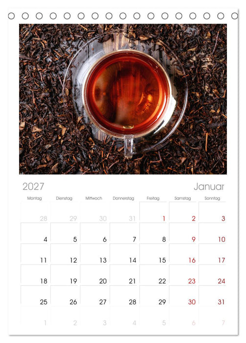 It's Tea Time (CALVENDO Tischplaner A5H 2027)