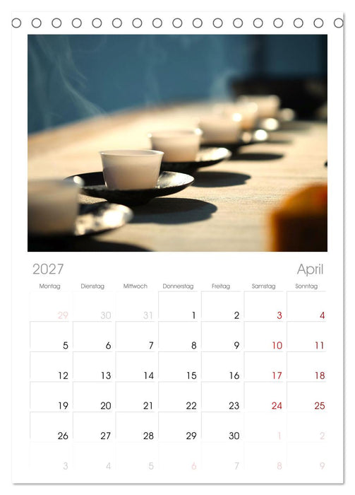 It's Tea Time (CALVENDO Tischplaner A5H 2027)