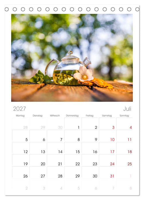 It's Tea Time (CALVENDO Tischplaner A5H 2027)