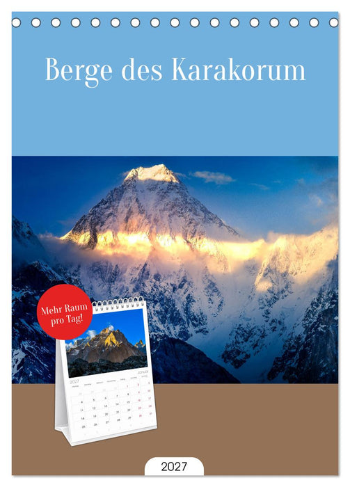 Berge des Karakorum (CALVENDO Tischplaner A5H 2027)