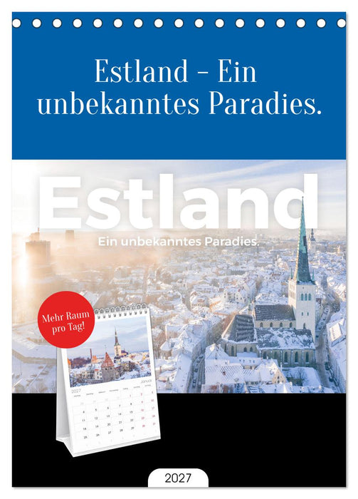 Estland - Ein unbekanntes Paradies. (CALVENDO Tischplaner A5H 2027)