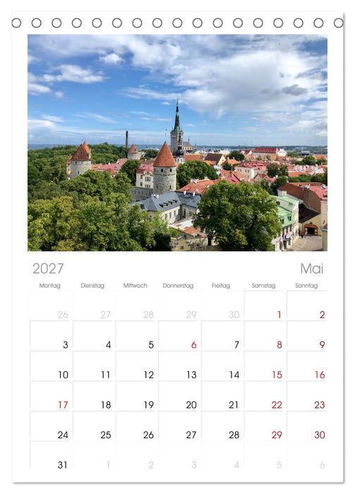 Estland - Ein unbekanntes Paradies. (CALVENDO Tischplaner A5H 2027)