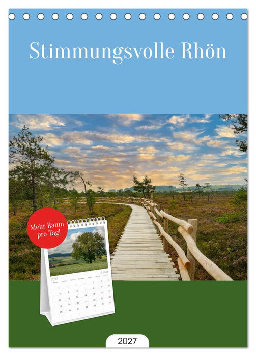Stimmungsvolle Rhön (CALVENDO Tischplaner A5H 2027)