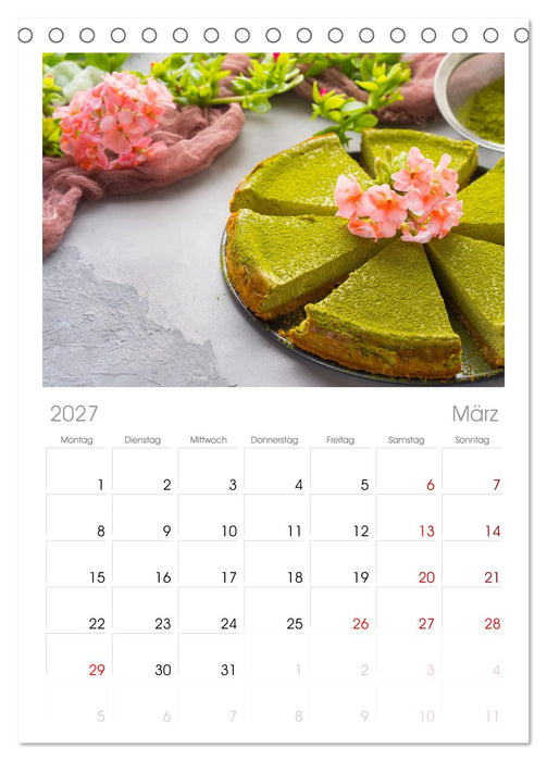 Matcha - Grüner Muntermacher (CALVENDO Tischplaner A5H 2027)