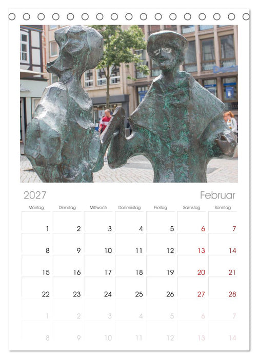 Historisches Hameln (CALVENDO Tischplaner A5H 2027)