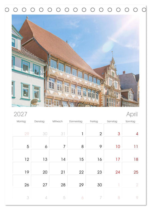 Historisches Hameln (CALVENDO Tischplaner A5H 2027)