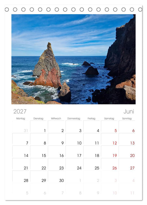 Frühlingstraum Madeira (CALVENDO Tischplaner A5H 2027)