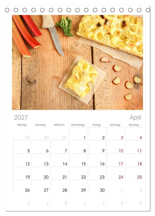 Blechkuchen (CALVENDO Tischplaner A5H 2027)