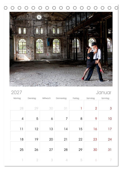 Tango eine Liebeserklärung (CALVENDO Tischplaner A5H 2027)