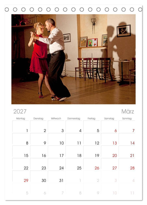 Tango eine Liebeserklärung (CALVENDO Tischplaner A5H 2027)