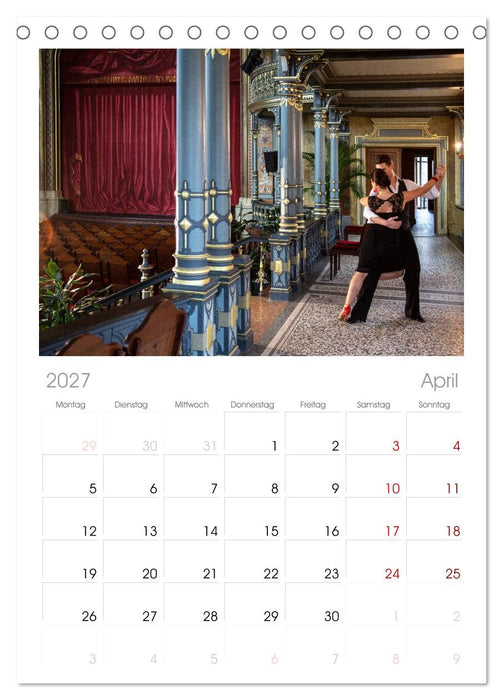 Tango eine Liebeserklärung (CALVENDO Tischplaner A5H 2027)