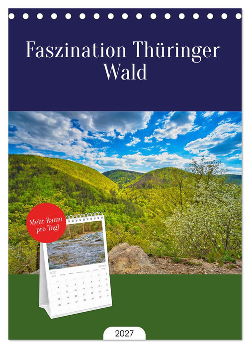 Faszination Thüringer Wald (CALVENDO Tischplaner A5H 2027)