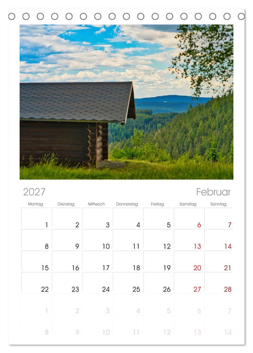 Faszination Thüringer Wald (CALVENDO Tischplaner A5H 2027)