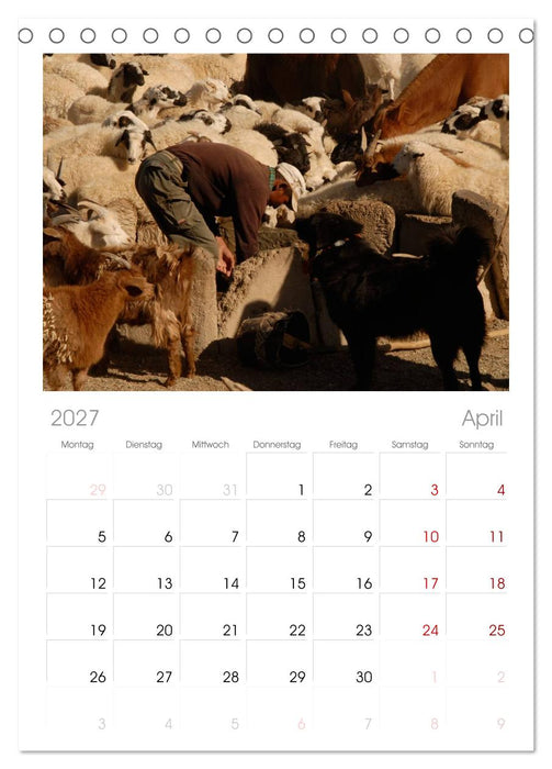 Wüste Gobi (CALVENDO Tischplaner A5H 2027)